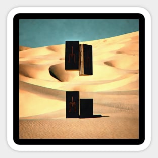 sand abstraction Sticker